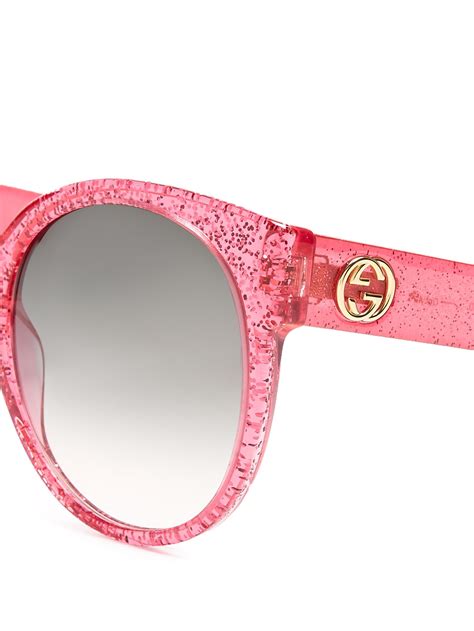 gucci pink frame sunglasses|unisex gucci glasses.